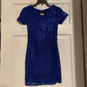 Un Deux Trois Tween Sequin Formal Dress